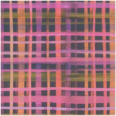 Produktbild von Profhome 782242-GU Grafik Tapete Kariert matt pink lila orange braun-rot 5,33 m2