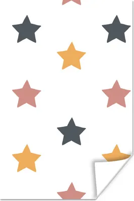 Produktbild von MuchoWow® Poster Kinder - Sterne - Muster 20x30 cm - Papierdruck