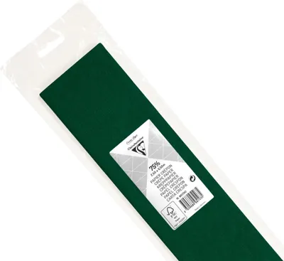 Produktbild von Clairefontaine 10x Krepppapier Blisterpackung 1 Blatt2,50x0,50m Glasgrün 95174C