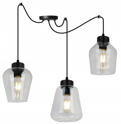 Image de Suspension moderne et élégante avec abat-jour en verre