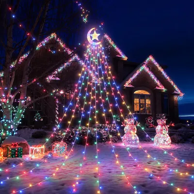 Obrázek produktu pro 3.47m LED pohádkové světlo barevné 8 světelných režimů 31V vánoční osvětlení pro vánoční stromek vánoční stromek okno zahrada dekorace
