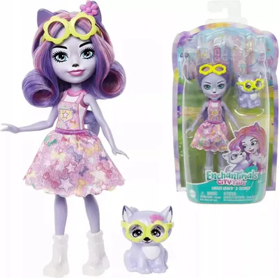 Zdjęcie produktu dla Enchantimals City Tails HHB90, Mini lalka, Damski, 4 lat(a), Chłopak, dziewczyna, 155 mm, Wielobarwny
