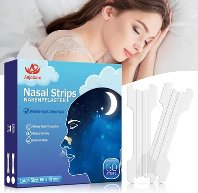 Obrázok produktu pre AnjoCare 50 nosové náplasti extra silné proti chrápaniu a upchatiu nosa
