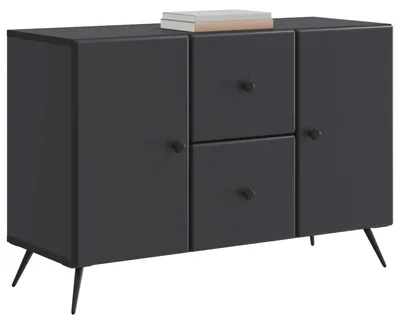 Obrázek produktu pro Servírovací skříň Černá 89 x 34,5 x 60 cm Kompozitní dřevo