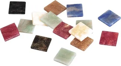 Produktbild von Acryl-Mosaiksteine Mischung 1x1 cm 1200 Stk marmoriert bunt