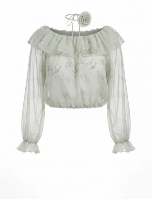 Image de Chemise pour femme DULCEY - vert, taille XS
