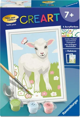 Produktbild von CreArt, Malen nach Zahlen Kinder - Süßes Lämmchen