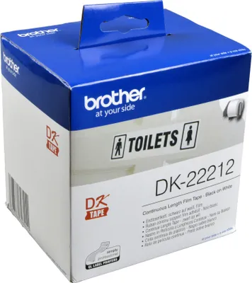 Produktbild von Brother DK-22212, Schwarz auf weiss, DK, Weiß, Thermodirekt, China, 5 Jahr(e)