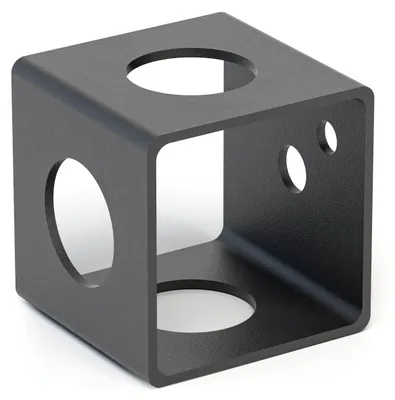Produktbild von Alberts Multi Cube Stahl schwarz kunststoffbeschichtet 40 x 40 x 40 mm