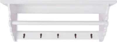 Produktbild von vidaXL Garderobe MDF Weiß Barocker Stil