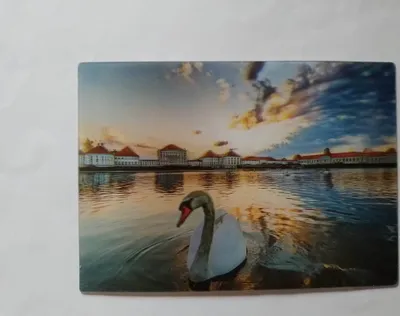 Produktbild von 3 D Ansichtskarte München, Schloß Nymphenburg, Postkarte Wackelkarte Hologrammkarte, Bayern