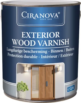 Produktbild von Ciranova Exterior Wood Varnish - Klar Matt - Holzlack - 2,5 liter