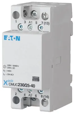 Obrázok produktu pre Inštalačný stykač Eaton, 230VAC/DC, 4S, 25A 137309
