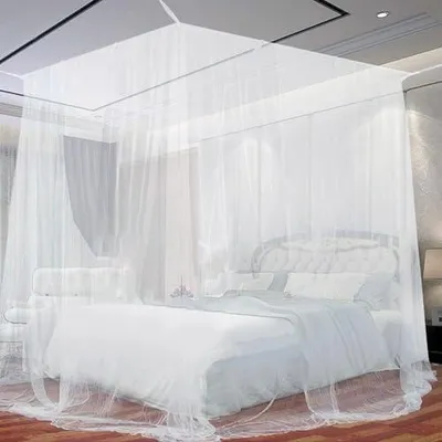 Produktbild von Moskitonetz Bett, 200 x 220 x 210 cm Großes Mückennetz Mosquito Net Bed Feinmaschig und langlebig moskitonetz Reise Fliegennetz Moskitonetz Outdoor für Doppelbett & Einzel Zuhause und Camping