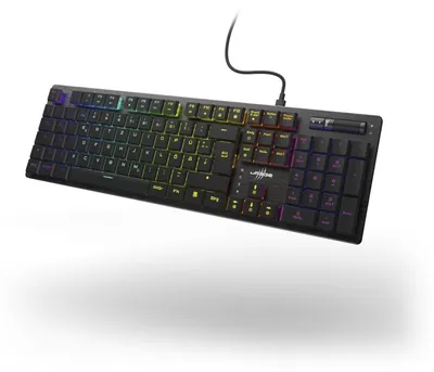 Obrázok produktu pre Klávesnica uRage Gaming Exodus 910 Low Profile, rozloženie QWERTZ (nemecké), čierna