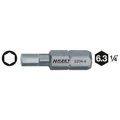 Zdjęcie produktu dla Hazet Hex bit 6 mm Special steel C 6.3 1 pc(s)