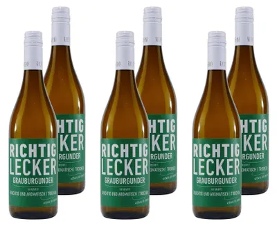 Produktbild von Richtig Lecker Grauburgunder -trocken- (6 x 0,75L)
