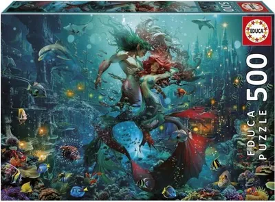 Image de Puzzle Atlantide EDUCA, 500 pièces, 48 x 34 cm, Thème Fantastique, 10+ ans