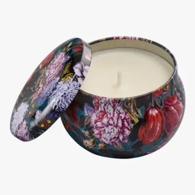 Produktbild von Duftkerze Blumenbouquet petrol