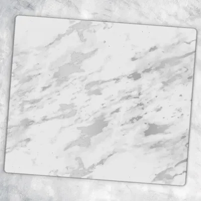 Produktbild von Glas-Herdabdeckplatten Glaskeramikkochfeld-Abdeckung Spritzschutz Glas 60 cm x 52 cm - Weisser Marmor