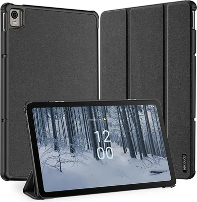 Produktbild von Dux Ducis - Hlle kompatibel mit Nokia T21 10.4 (2022) - Kunstleder Tablet Case Schutzhlle - Schwarz
