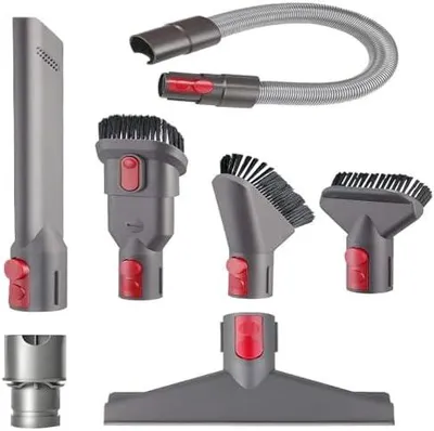Produktbild von 7 Stück Staubsauger Zubehör-Set für Dyson, für Dyson V7 V8 V10 V11 und V15, Dtaubsauger Ersatzteile Aufsatz für Ersatz Bürste kompatibel mit Staubsauger, für Zuhause, Büro, Autositze