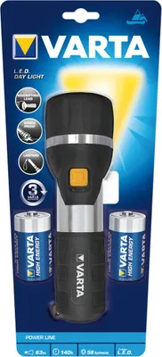 Image de Lampe de poche VARTA 'LED Day Light 2D', incl. 2 x D Mono