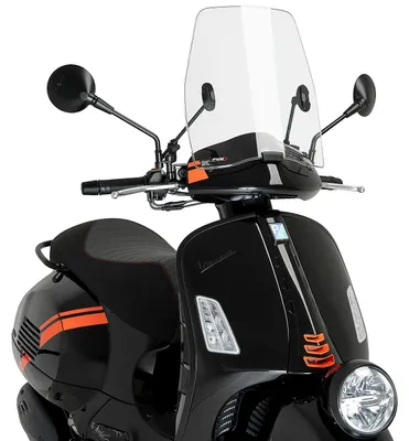 Obrázok produktu pre Predné sklo Puig Urban s homologáciou pre skúter Vespa GTV 300, modelové roky 2023 - 2025