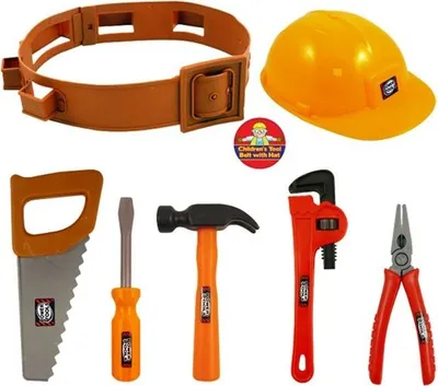 Produktbild von Werkzeug-Gürtel-Set für Kinder 7-teilig