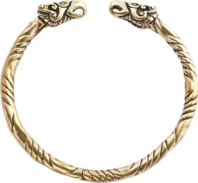 Produktbild von Großer Männer Armreif Hugin Munin Odins Raben Bronze - Viking Wikinger