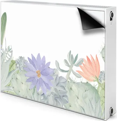 Produktbild von Magnet Verkleidung Abdeckung Heizkörperabdeckung Heizkörperabdeckung 80x60 cm  - Kaktus, Wiese