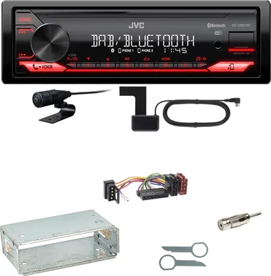 Produktbild von JVC KD-X282DBT Bluetooth Digitalradio Einbauset für Mercedes E-Klasse W124