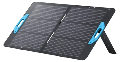Produktbild von Anker SOLIX PS100, 100 W, 21,6 V, 4,63 A, Monokristallines Silizium, Boden, Schwarz, Blau