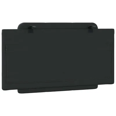 Image de Coussin de tête de lit Zadar noir 100 cm similicuir