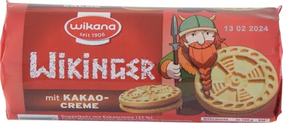 Produktbild von Wikinger Keks mit Kakao-Creme von Wikana (85 g)