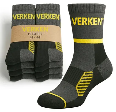 Produktbild von ARBEITSSOCKEN, 3 Paar, hoch, Größe 39–42