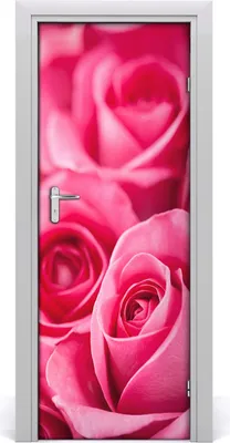 Produktbild von Tulup Türaufkleber 75x205 cm Dekorative Aufkleber Selbstklebend Wasserdichte Tapete Abnehmbar Schlafzimmer Wohnzimmer Wohnkultur - rosa Rosen