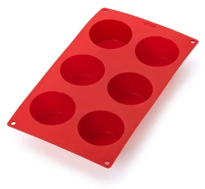 Immagine prodotto di Stampo in silicone Lékué per muffin, rosso, con 6 cavità