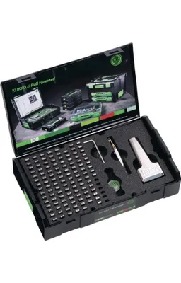 Produktbild von kukko Schlagzahlen-/Schlagbuchstabensatz 333 120-teilig mit Typenhalter - 333-020