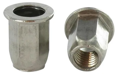 Produktbild von Blindnietmuttern Edelstahl Flachkopf Sechskant M8X18 INPTH 30