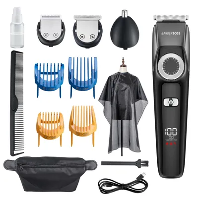 Produktbild von Barberboss Bartschneider Herren, Schnurlose Haarschneidemaschine Männer: Trimmer