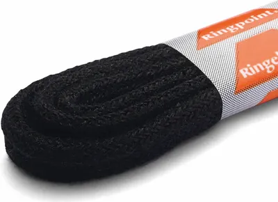 Produktbild von RINGELSPITZ - Rund Dünn – Feine Schnürsenkel für Elegante Schuhe - 75 cm, schwarz