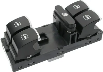 Immagine prodotto di Interruttore regolatore di finestra in alluminio cromato per VW Golf 5 6 Passat B6 B7 Polo Tiguan Touran
