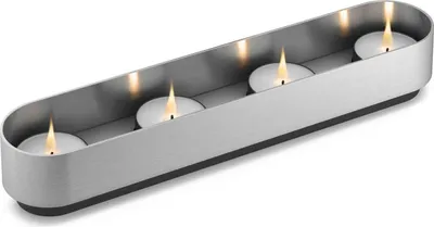 Produktbild von ZACK Teelichthalter LONTA Kerzenhalter Kerzenständer Edelstahl matt 40709