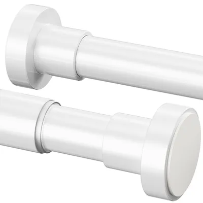 Image de Barre de douche télescopique réglable, sans perçage, de 135 à 200 cm