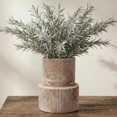Produktbild von Dekorative Terrakotta-Vase für Pampasgras