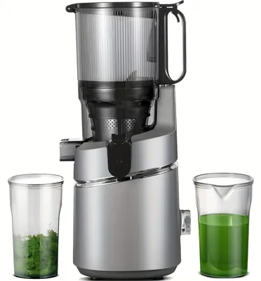 Image de Extracteur de jus lent - Extracteur de jus - Extracteur de jus à faible vitesse - Extracteur de jus - Large ouverture de 13,5 cm - Réservoir de 1,8 litre