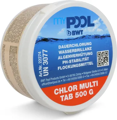 Produktbild von myPOOL Multi Tab 500 - 5 Funktionen 500gr.