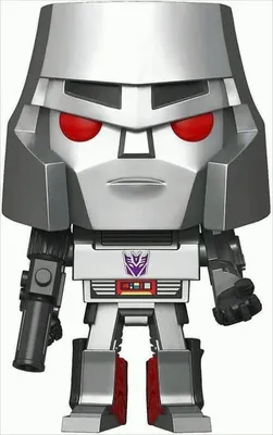 A Funko Pop! vinyl figure of Megatron from Transformers.