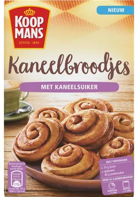 Obrázok produktu pre Koopmans škoricová roláda 362g – zmes na pečenie pre šťavnaté škoricové rolky